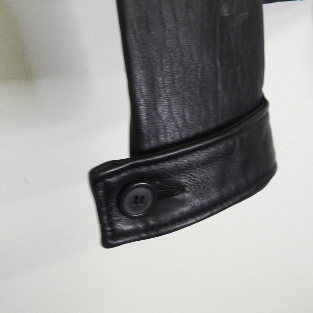 Genuine Leather Mark Alan Black Jacket. Size L - Picture 11 of 15